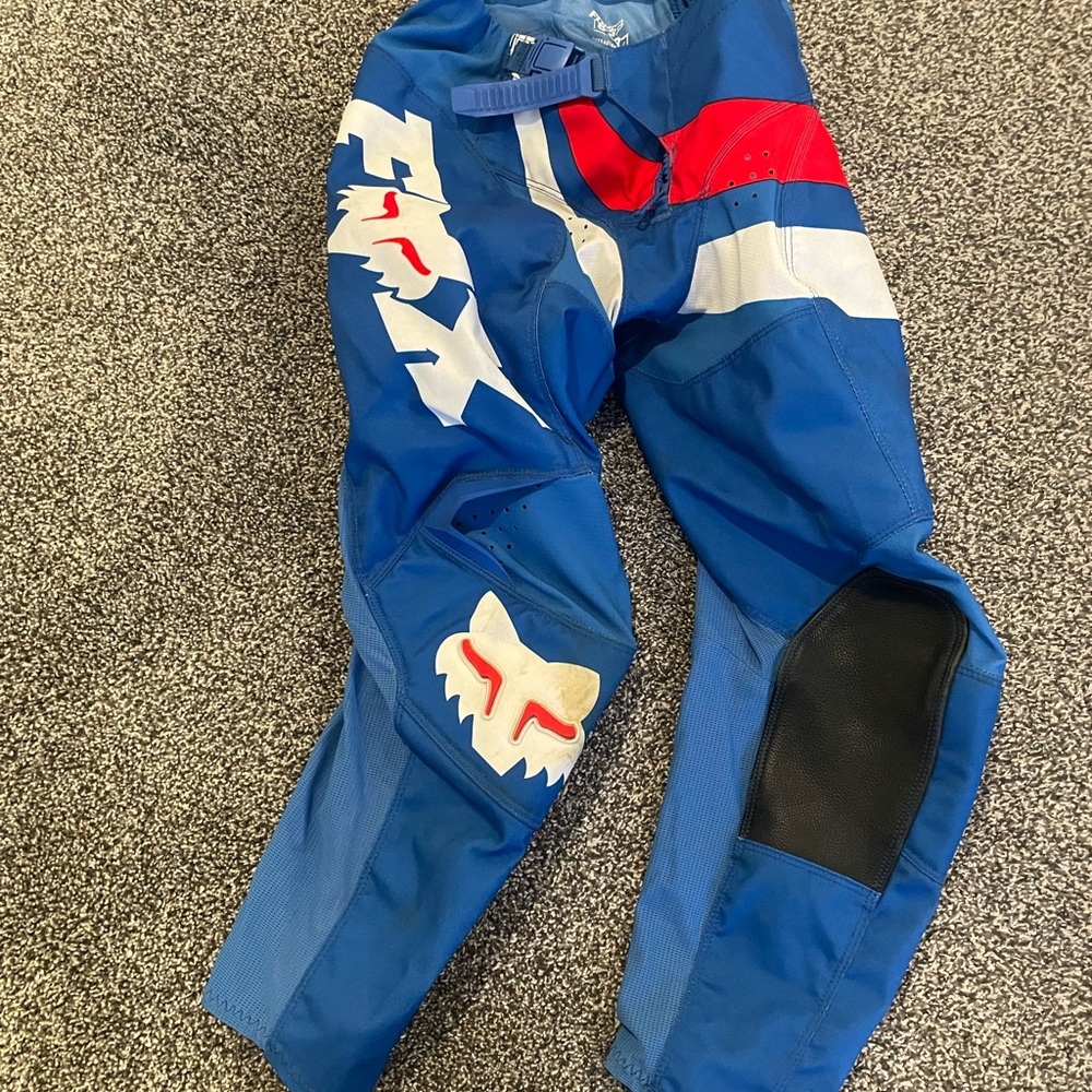Blue and Red Racing Pants